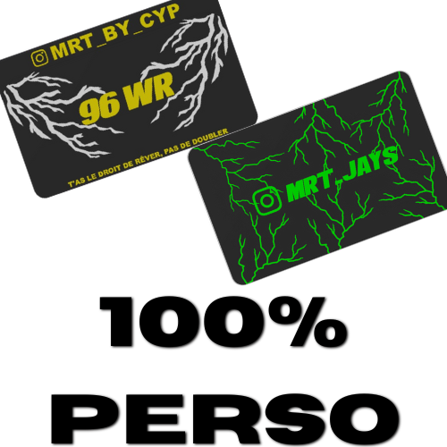 CACHE PLAQUE 100% PERSO