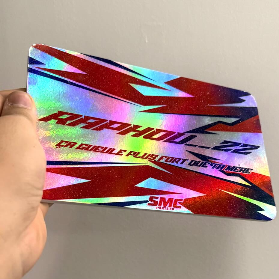 CACHE PLAQUE PREMIUM 100% PERSO